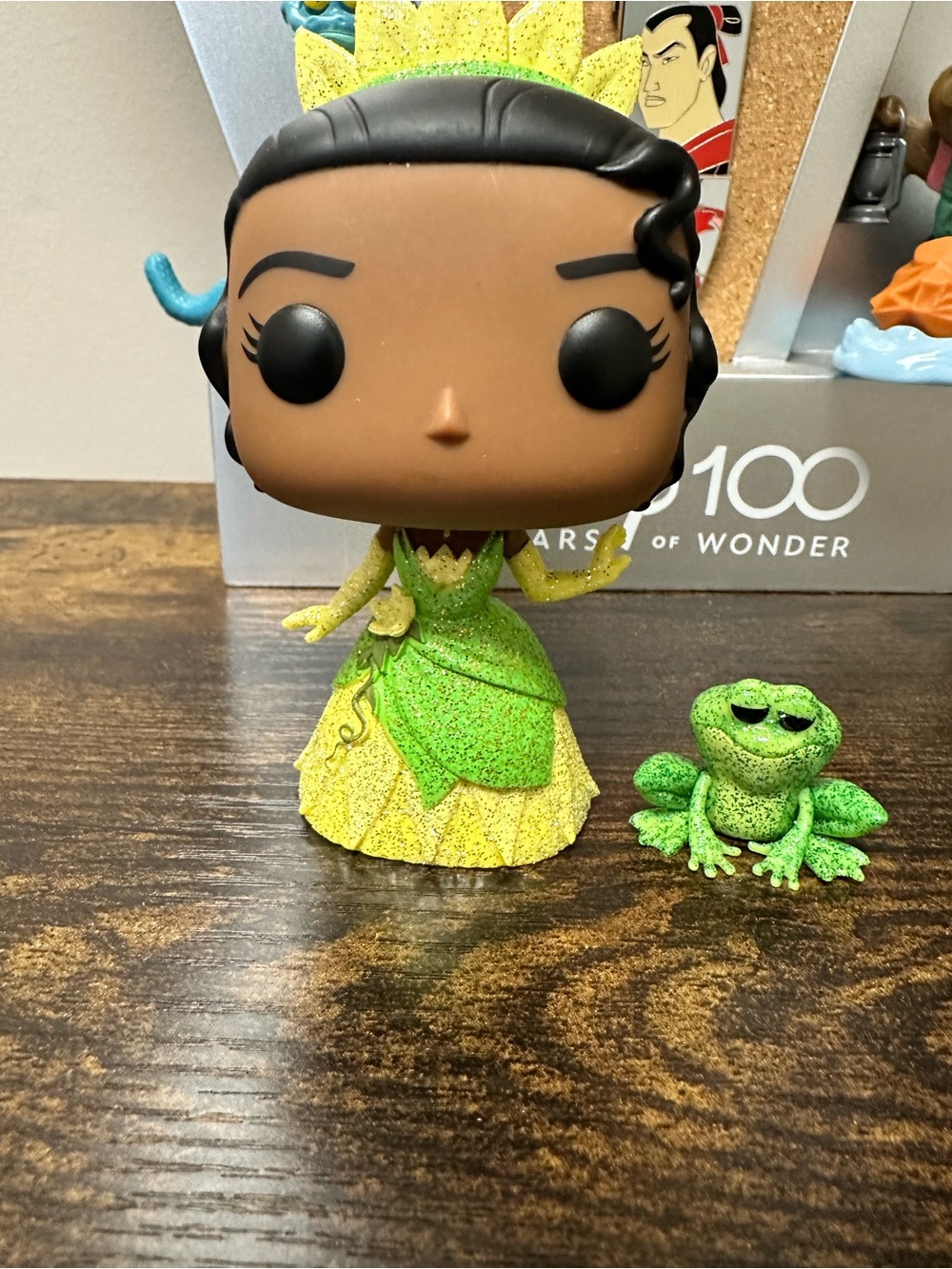 Funko POP! Princess Tiana Glitter Figure with Green Frog